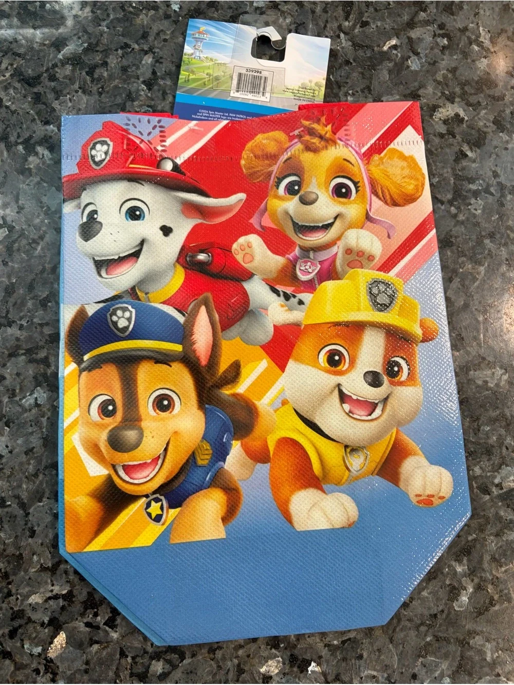 PAW Patrol Kids Blue Character Tote Bag - Official Paw Patrol